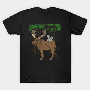 Moose And Squirrel T-Shirt